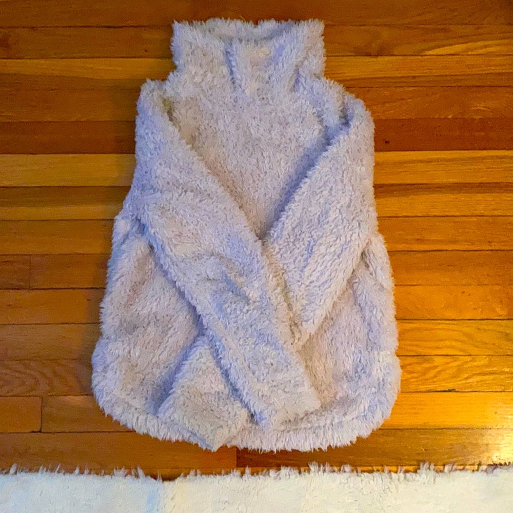 light lavender fluffy sweater by stars above